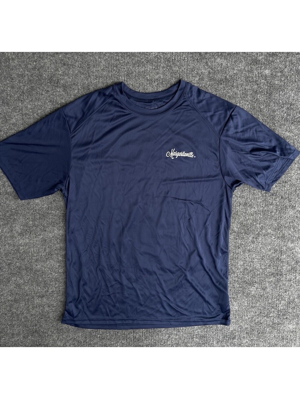 Margaritaville UPF 50 Performance T-Shirt Mens Blue Surf Beach Graphic Large